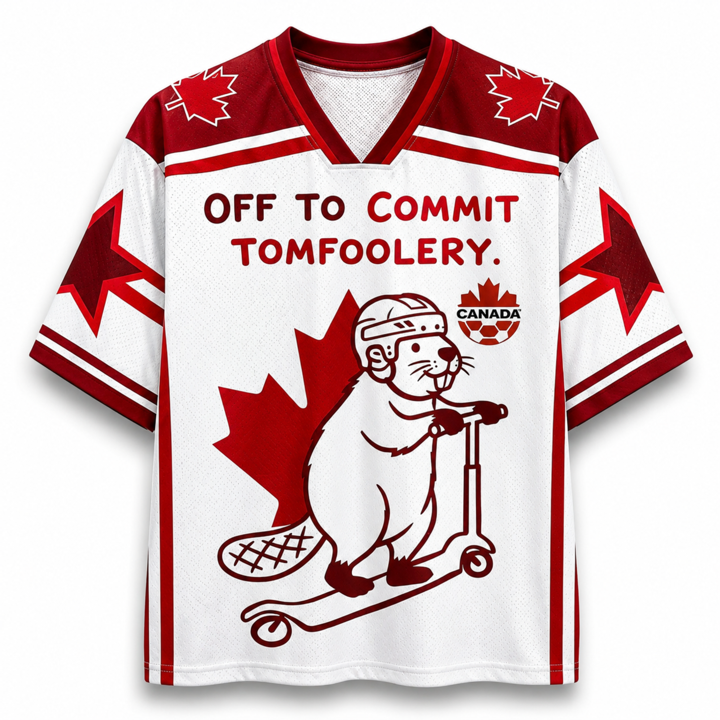 ChaoticClub Off To Commit Tomfoolery Canada Mesh Jersey