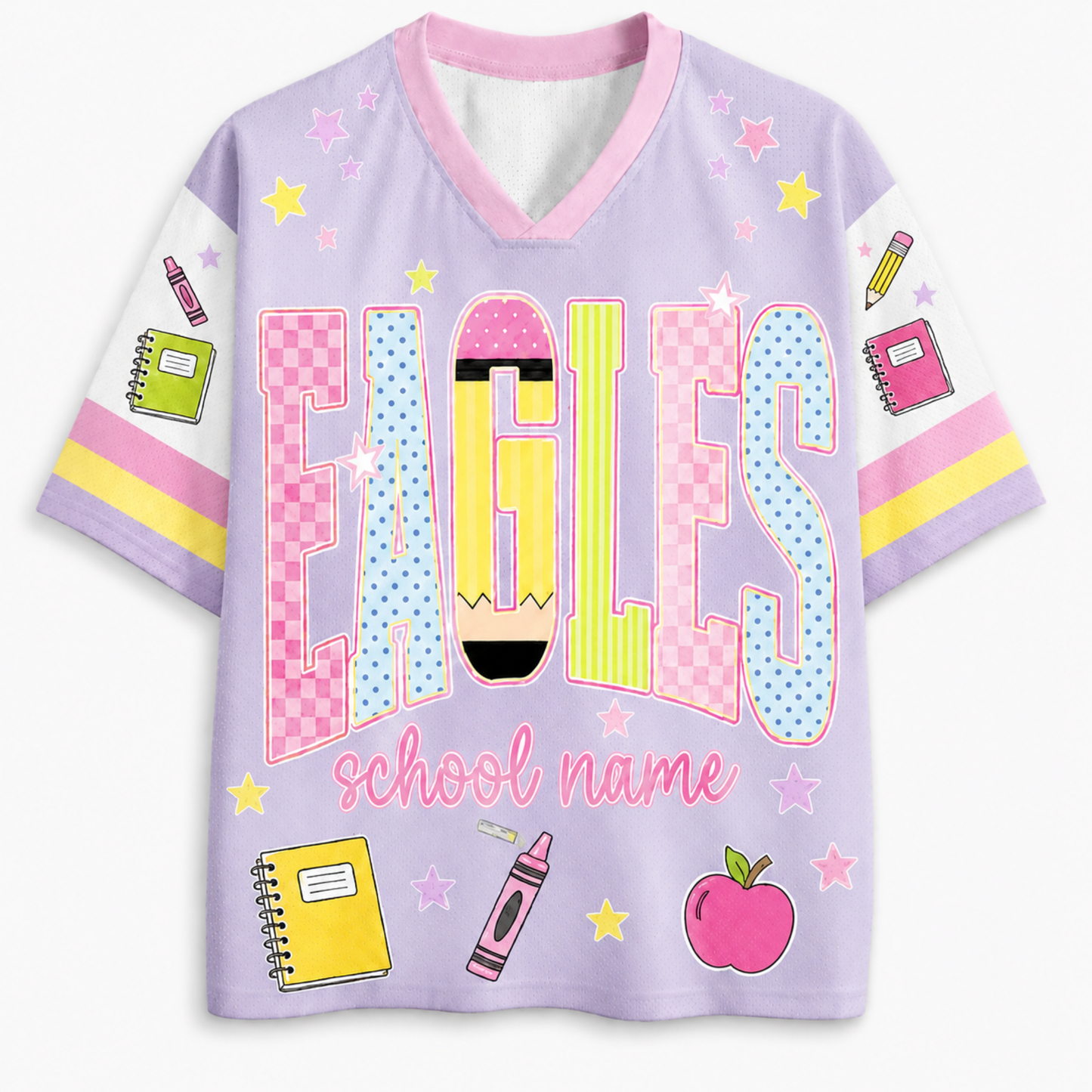 ChaoticClub School Mascot Personalized Mesh Jersey