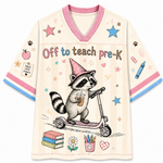 ChaoticClub Off To Teach Back to School Racoon Mesh Jersey