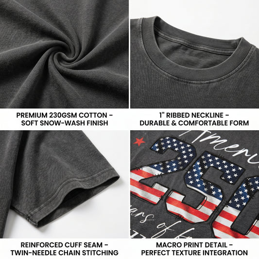 ChaoticClub 250th Anniversary USA Washed T-Shirt