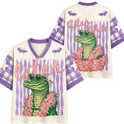 ChaoticClub Striped Later After While Gator Mesh Jersey