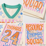 Chaotic Club Custom Stripes School Staff Matching Mesh Jersey