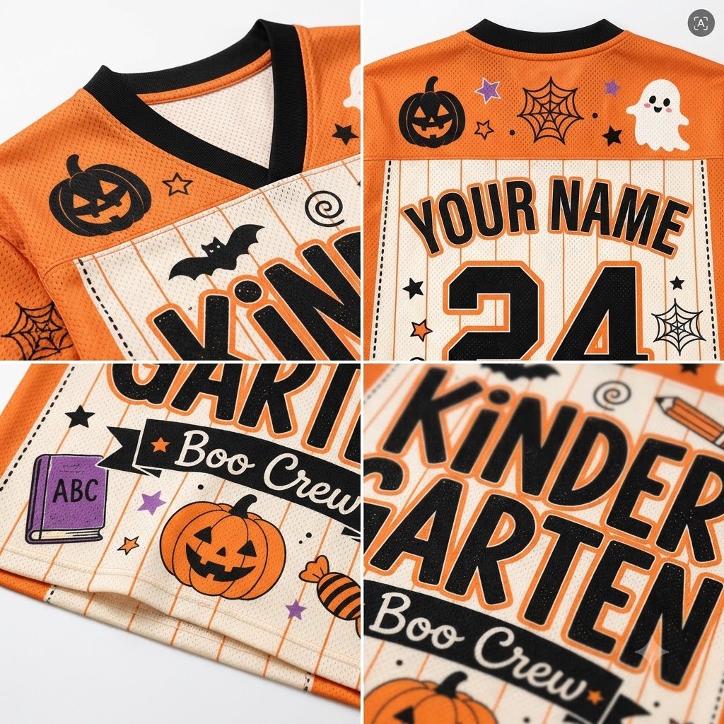 Chaotic Club Halloween Teacher School Spirit Teacher Mesh Jersey