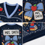 Chaotic Club Teacher Blue Apple Long Sleeve Jersey