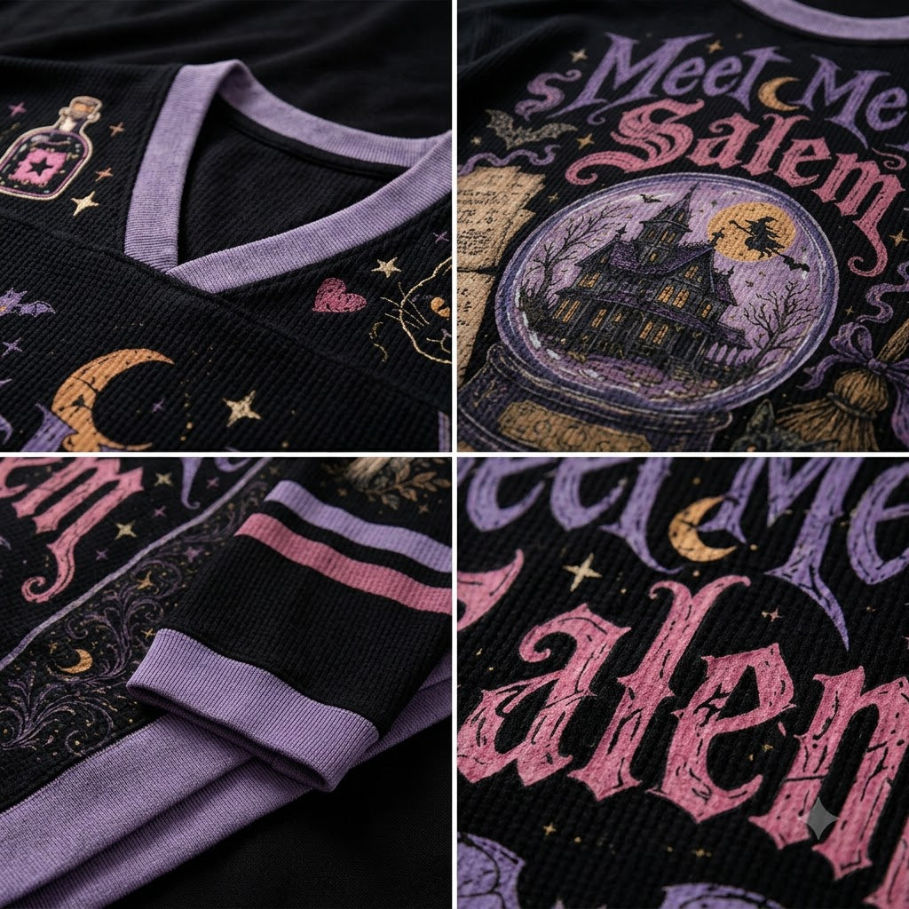 Chaotic Club Meet Me At Salem Halloween Long Sleeve Jersey
