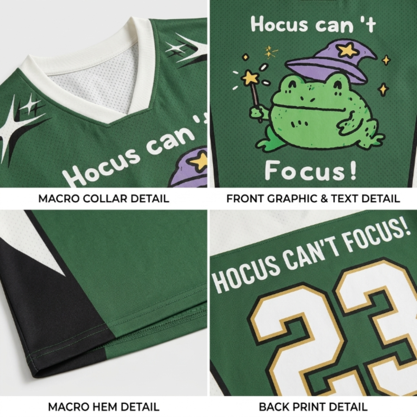 ChaoticClub Hocus Can't Focus Frog Mesh Jersey