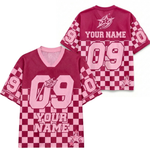 ChaoticClub Personalized Checkered Stars Mesh Jersey