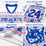 ChaoticClub Floral School Spirit Personalized Mesh Jersey
