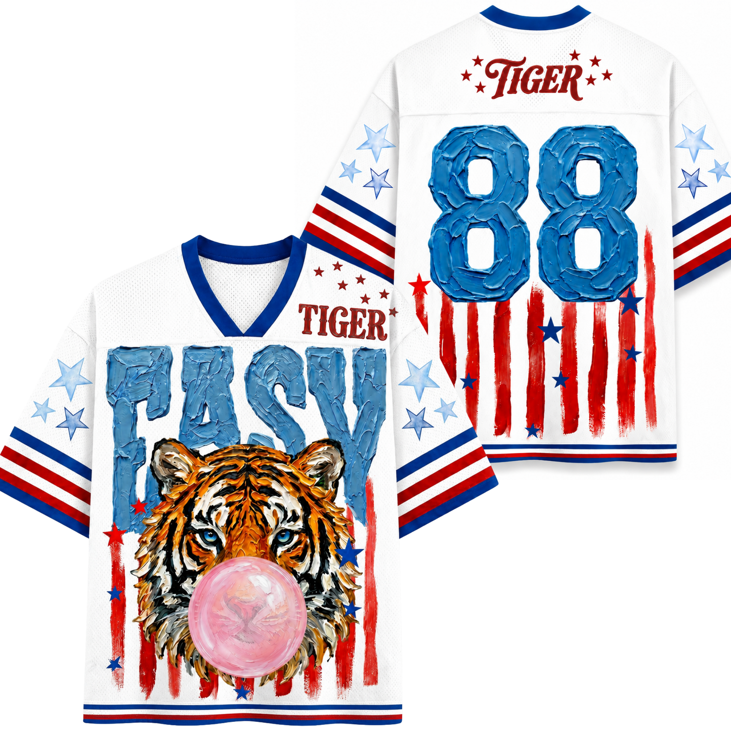ChaoticClub Glam Easy Tiger Bumblegum Mesh Jersey 