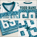 ChaoticClub Leopard Name&Number Personalized Mesh Jersey - Vibrant Graphic Print