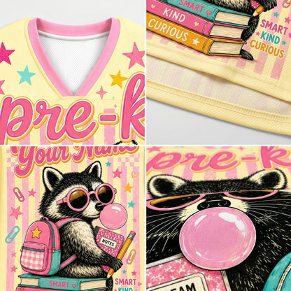 ChaoticClub Pastel Bubblegum Raccoon Teacher Mesh Jersey