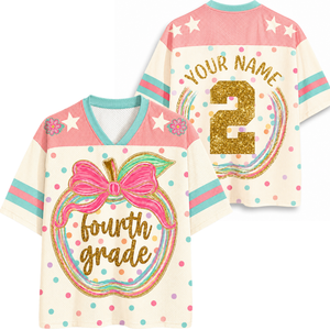 Chaotic Club Preppy Back to School Teacher Apple Mesh Jersey