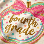 ChaoticClub Preppy Back to School Teacher Apple Mesh Jersey