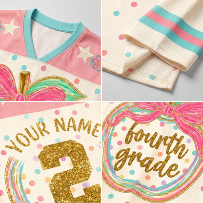 ChaoticClub Preppy Back to School Teacher Apple Mesh Jersey