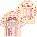Show your school spirit with the ChaoticClub Preppy School Staff Custom Mesh Jersey. Perfect for Educators, Counselors, Nurses, Paras, and Principals. Crafted from premium breathable mesh fabric, this unisex sports jersey features trendy patchwork stripes, aesthetic bows, and varsity stars. Fully customizable with your name and number on the back!