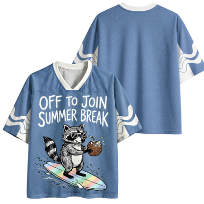 ChaoticClub Off To Join Break Summer Raccoon Mesh Jersey