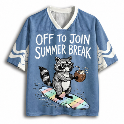ChaoticClub Off To Join Break Summer Raccoon Mesh Jersey
