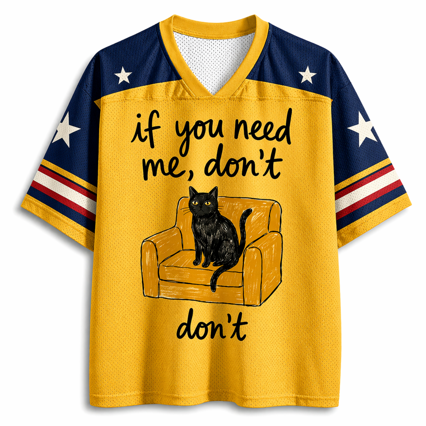 ChaoticClub If You Need Me Don’t Cat Meme Mesh Jersey