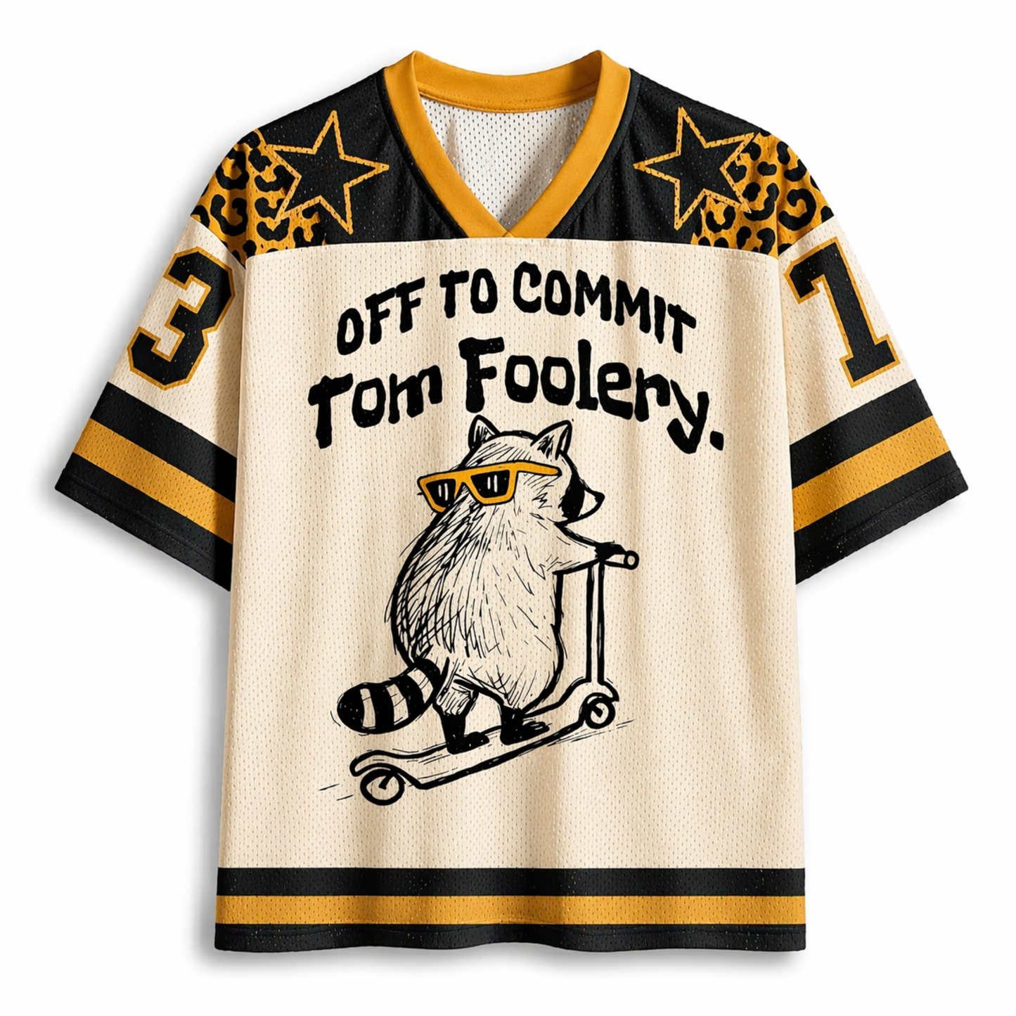 ChaoticClub Off To Commit Tomfoolery Leopard Mesh Jersey