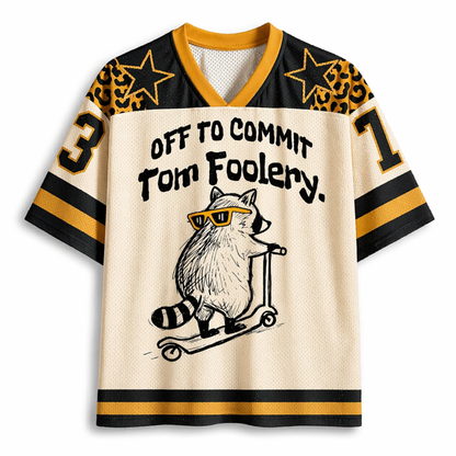 ChaoticClub Off To Commit Tomfoolery Leopard Mesh Jersey