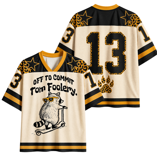 ChaoticClub Off To Commit Tomfoolery Leopard Mesh Jersey