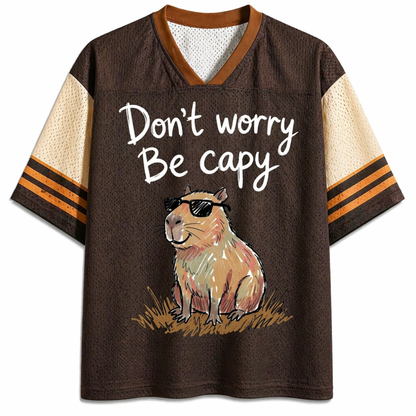 ChaoticClub Don’t Worry Be Capybara Mesh Jersey