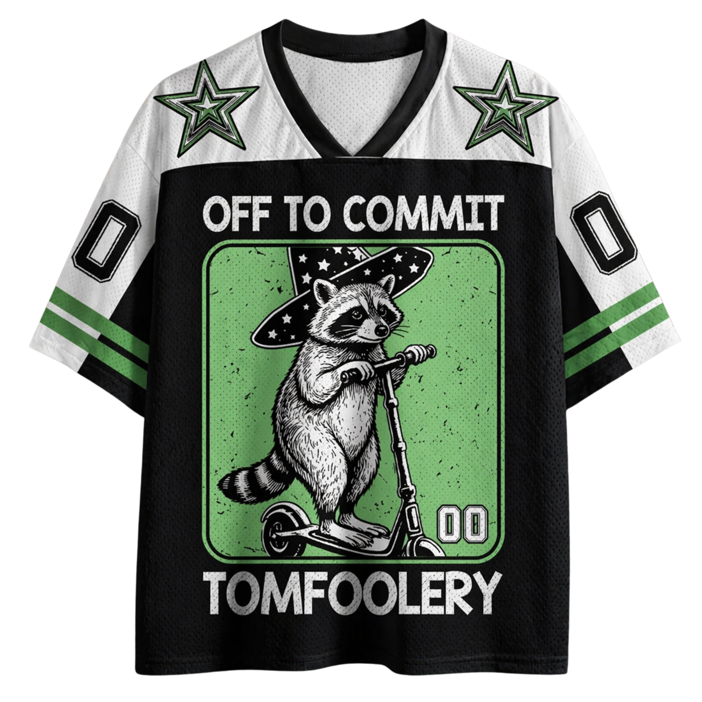ChaoticClub Off To Commit Tomfoolery Raccoon Mesh Jersey