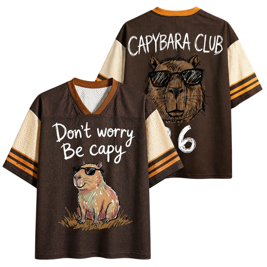 ChaoticClub Don’t Worry Be Capybara Mesh Jersey