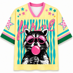 ChaoticClub Striped Feral Summer Raccoon Mesh Jersey