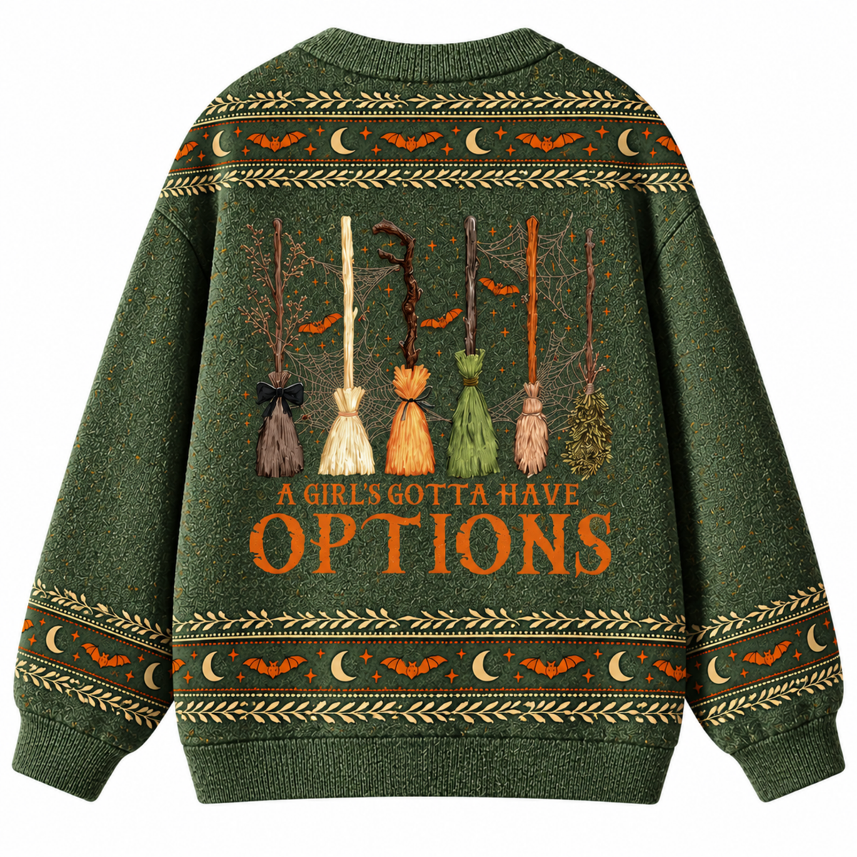 Chaotic Club A Girl s Gotta Have Options Witch Knit Cardigan