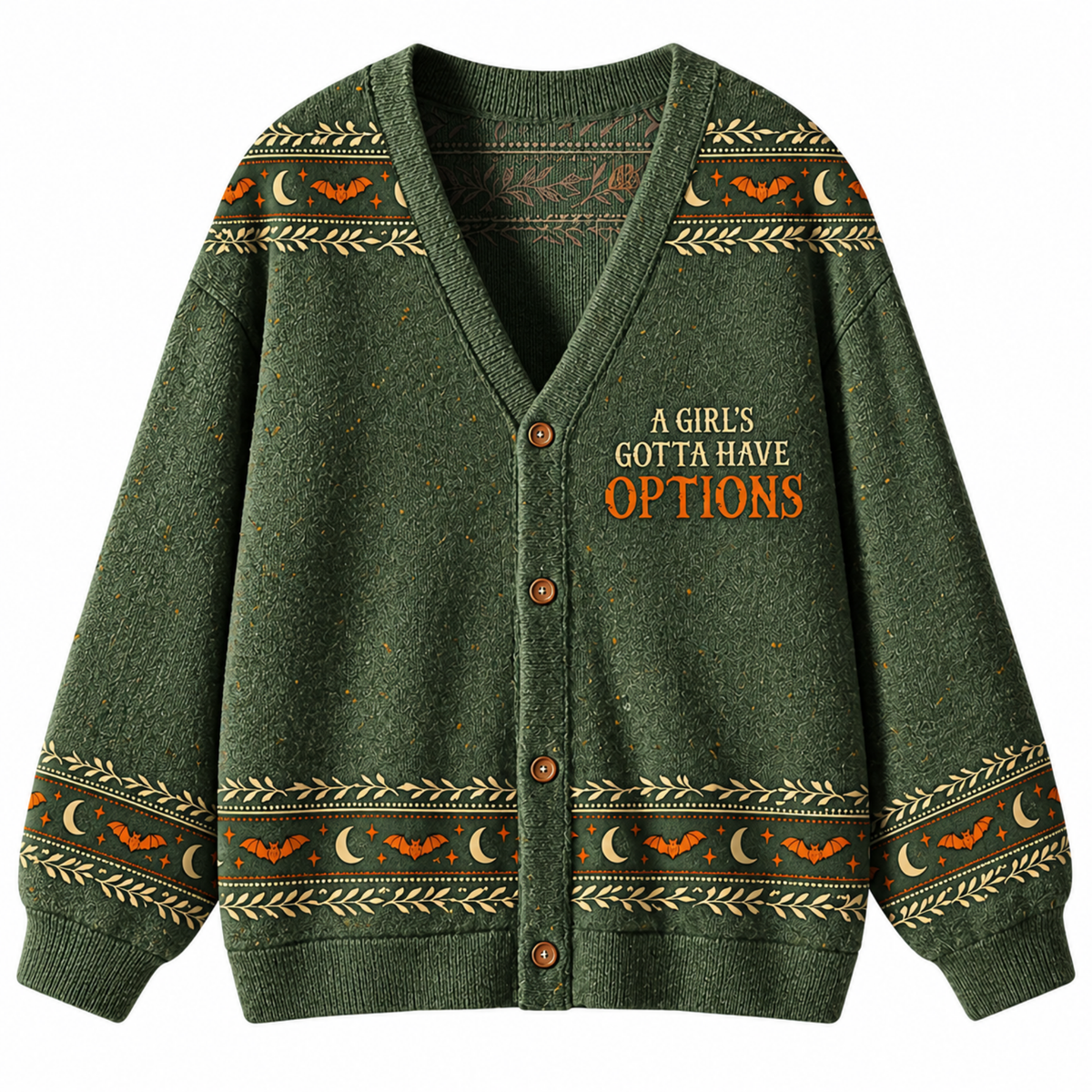 Chaotic Club A Girl s Gotta Have Options Witch Knit Cardigan