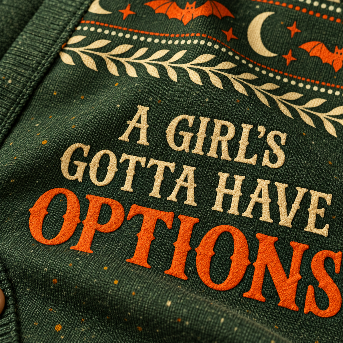 Chaotic Club A Girl s Gotta Have Options Witch Knit Cardigan