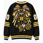 Chaotic Club Cheer Mom Bow Mascot Game Day Cardigan