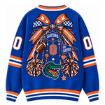 Chaotic Club Cheer Mom Bow Mascot Game Day Cardigan