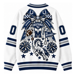 Chaotic Club Cheer Mom Bow Mascot Game Day Cardigan
