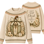 Chaotic Club Christian Scripture Pumpkin Ugly Sweatshirt