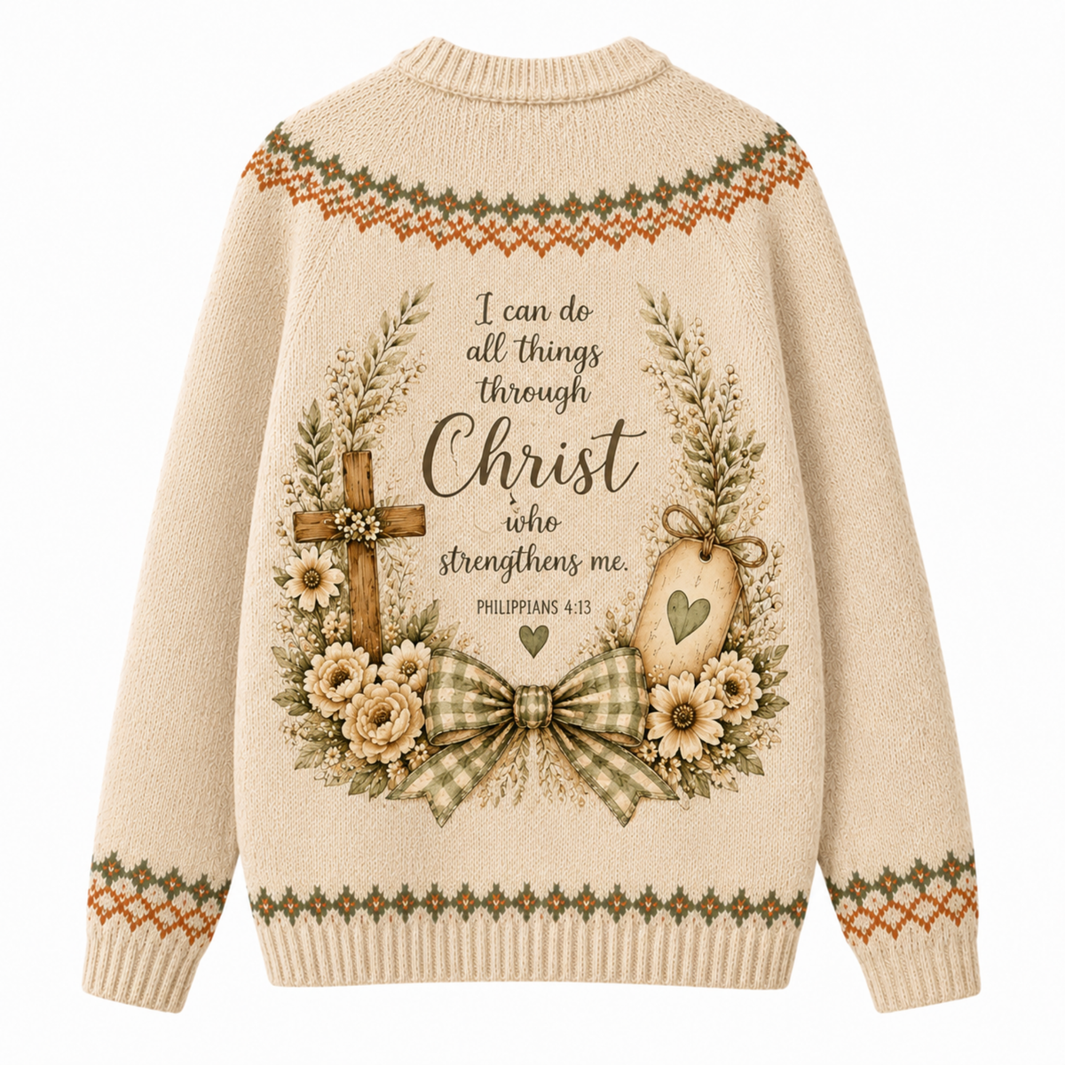 Chaotic Club Christian Scripture Pumpkin Ugly Sweatshirt