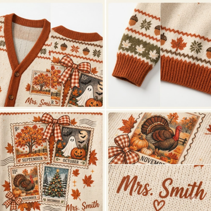 Chaotic Club Custom Ber Months Cardigan