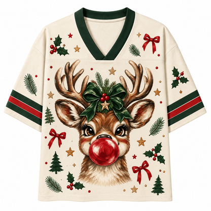 Chaotic Club Custom Bubblegum Reindeer Christmas Mesh Jersey