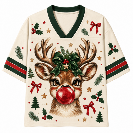 Chaotic Club Custom Bubblegum Reindeer Christmas Mesh Jersey