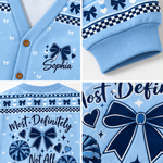Chaotic Club Custom Cheer Bow Knit Cardigan