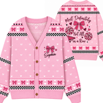Chaotic Club Custom Cheer Bow Knit Cardigan