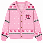 Chaotic Club Custom Cheer Bow Knit Cardigan