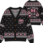 Chaotic Club Custom Cheer Bow Knit Cardigan