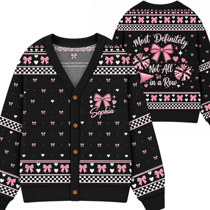 Chaotic Club Custom Cheer Bow Knit Cardigan