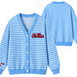 Chaotic Club Custom Collegiate Striped Knit Cardigan