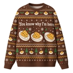 Chaotic Club Custom Deviled Eggs Holiday Party Ugly Sweatshirt