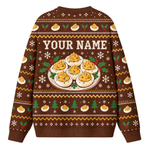 Chaotic Club Custom Deviled Eggs Holiday Party Ugly Sweatshirt