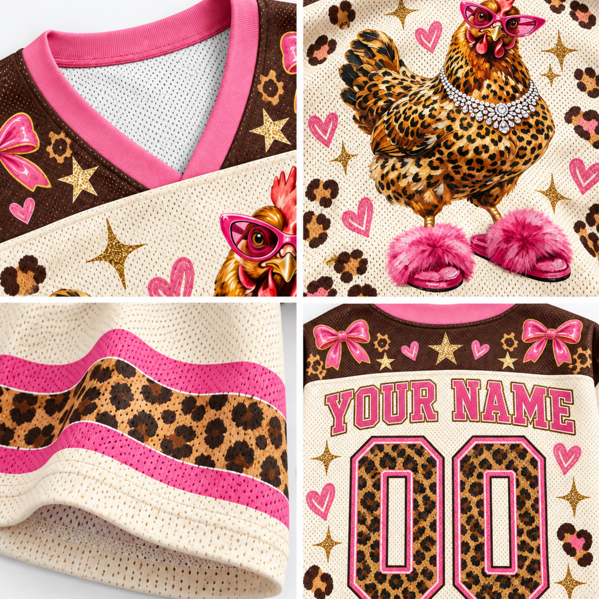 Chaotic Club Custom Glam Chicken Mesh Jersey
