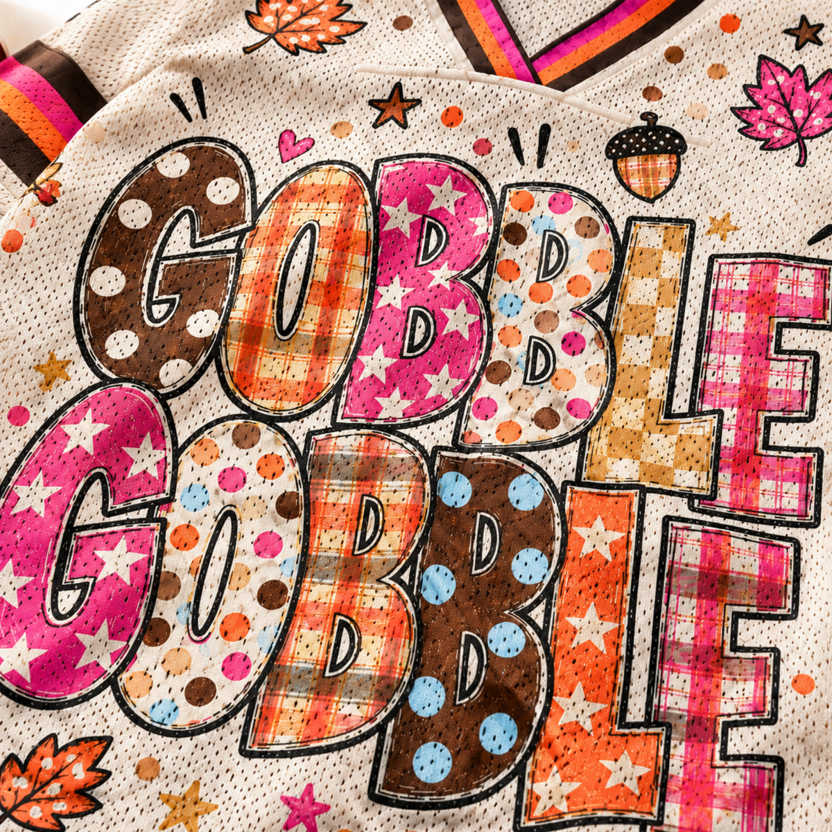 Chaotic Club Custom Gobble Gobble Fall Mesh Jersey